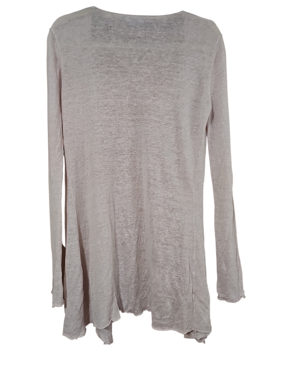 Acrobat Pale Blush Open-Front Drape Cardigan - Picture 3 of 5